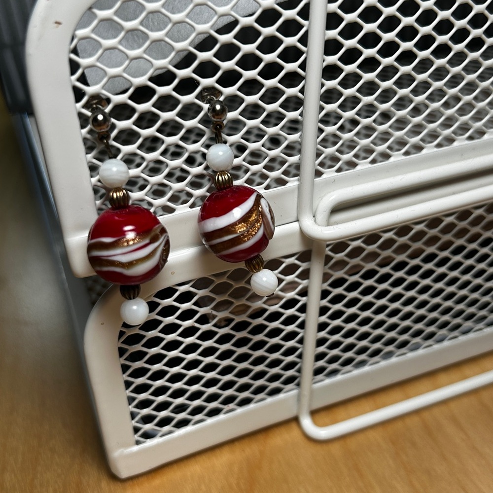 Glass earrings